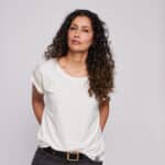 White Organic Women's Shirt by ALTER X